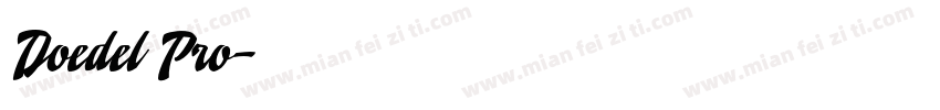 Doedel Pro字体转换